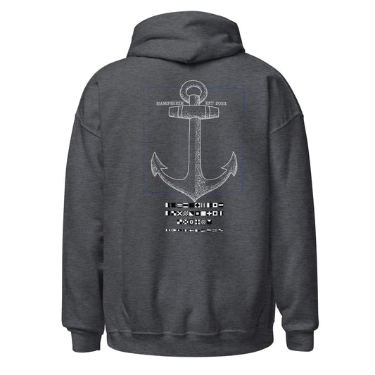 Nautical Anchor Hoodie (Dark Grey)