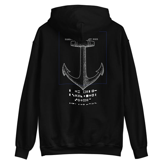 Nautical Anchor Hoodie (Black)